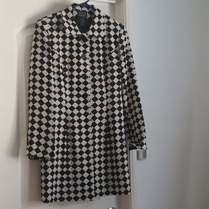 SportsWear:long sleeve coat,checker style